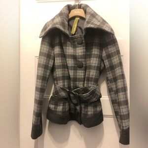 Soia & Kyo belted gray jacket​